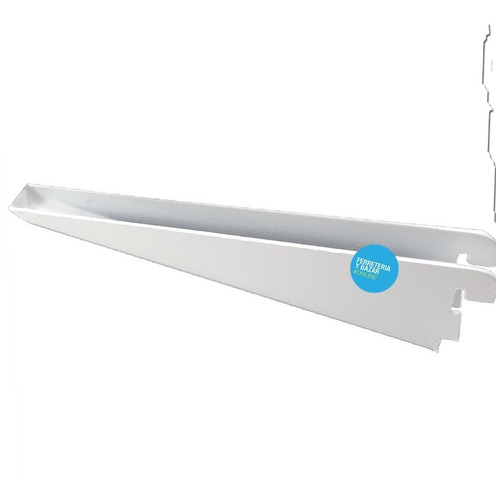 10 Ménsula Metalica 27 Cm Reforzada D/ Enganche Estanteria