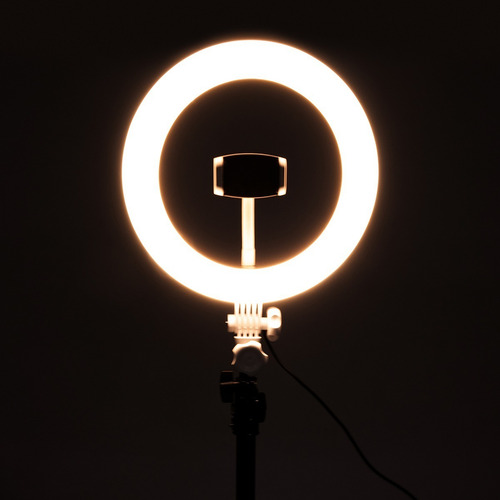 Imagem 9 de 10 de Ring Light Iluminador 10 Polegadas + Tripé Até 210cm Tedge