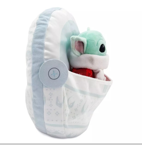 Baby Yoda Grogu Peluche Navidad Disney Store C/nave 23 Cms.
