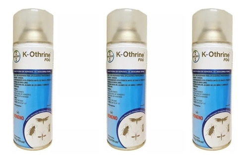 Insecticida Aerosol K-othrine Fog Bayer Ex Deltafog Pack 3u