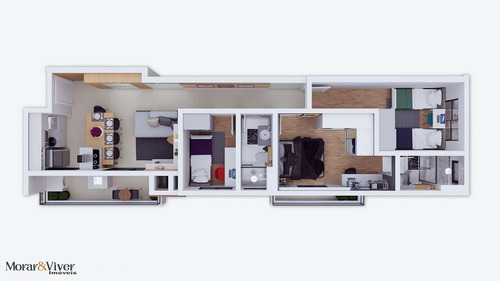 Imagem 8 de 15 de Apartamento Para Venda Em São José Dos Pinhais, São Pedro, 3 Dormitórios, 1 Suíte, 1 Banheiro, 1 Vaga - Sjp8440_1-1585651