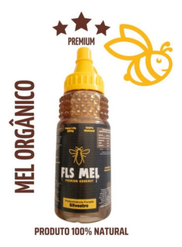Mel Abelha Puro 100% Florada Silvestre Premium Gourmet 280g