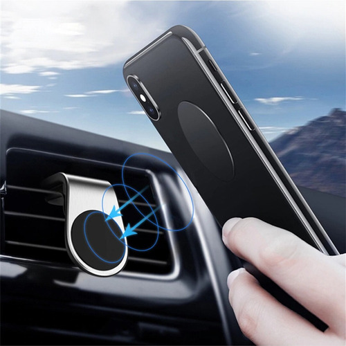 Soporte Magnético Celular Para Auto Rejilla Ventilación Color Dorado