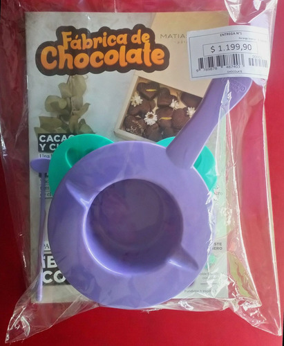 Fabrica De Chocolate N°1 C/fundidor,espátula,molde Y Revista