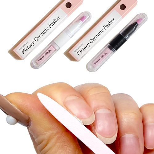 Limas Empujadoras De Cerámica Para Uñas, Limas De Uñas De Ma