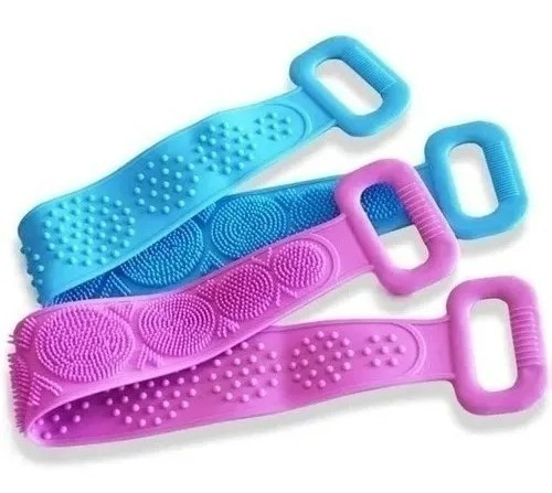 Imagen 3 de 9 de Esponja Silicona Baño Masaje Exfoliante Cepillo Espalda