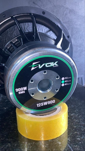 1 Subwoofer Evok Sw900 Rms 1800w 12 Polegadas 4 Ohms