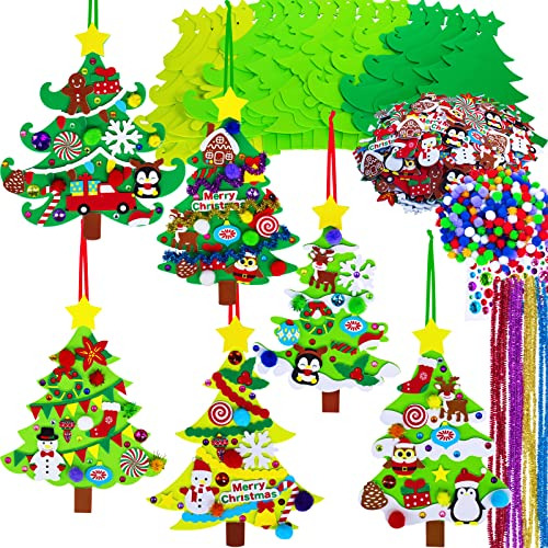 24 Sets De Decoraciones Árbol De Navidad, Kits De Manu...