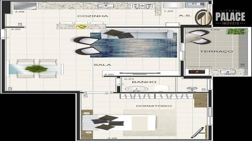 Apartamento Com 2 Dormitórios À Venda, 71 M² Por R$ 280.000,00 - Tupi - Praia Grande/sp - Ap0280