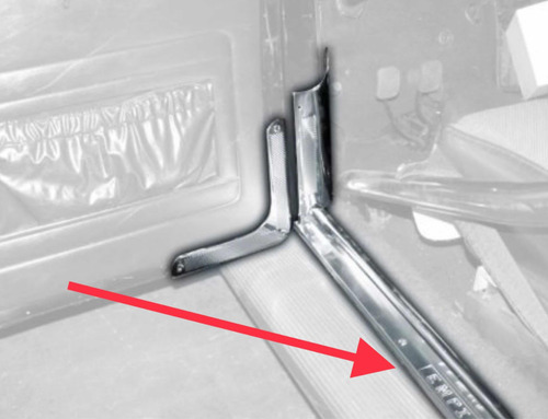 Moldura Posa Pie Umbral Aluminio Puerta Vw Escarabajo