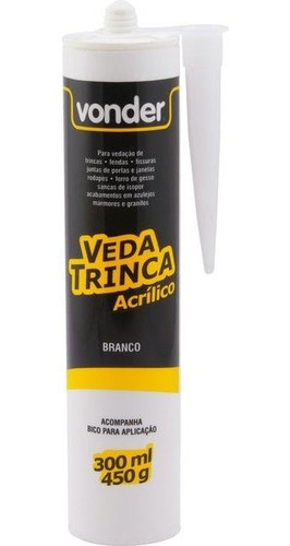 Veda Trinca Parede Acrílico Vedação De Juntas 350ml