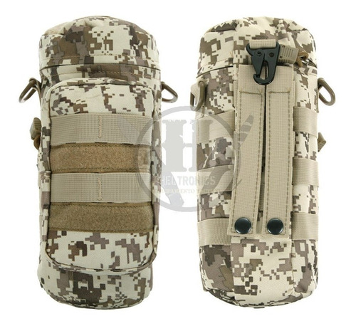 Bolso Molle Porta Termo Botella Abrojo Digital Desert Morral