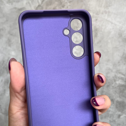 Funda Silicona Cubre Cámara Para Samsung S25/ S25plus/ Ultra Violeta S25 Plus