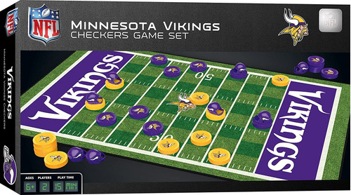 Juego De Mesa De Damas Nfl Minnesota Vis