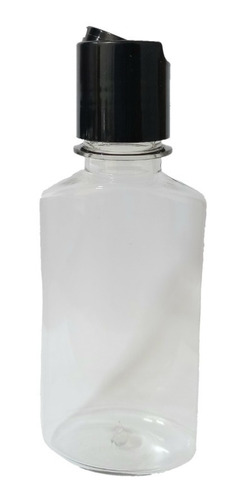 Botella Pet Petaca Transparente 130ml R28, Tapa Disc Top X50