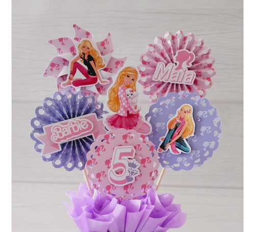 Centros De Mesa Personalizados Barbie