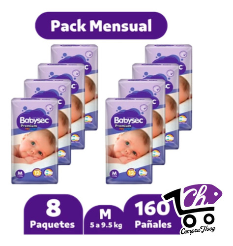 Babysec Premium X8 Paquetes Tallas (xxg-xg-g-m-p)