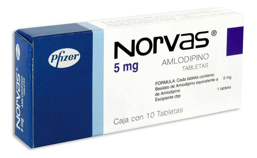 Norvas 5 Mg Caja Con 10 Tabletas