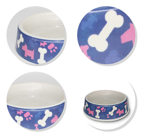 Bebedouro/comedouro Caes E Gatos Plst 18,5*5 Cm Cor:scoob6