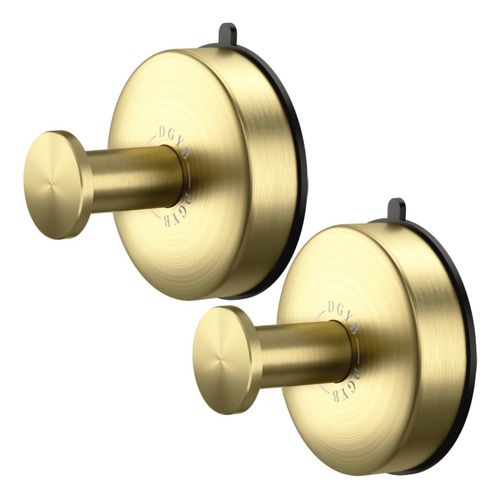 Ganchos De Ventosa Para Ducha Juego De 2 De Color Dorado
