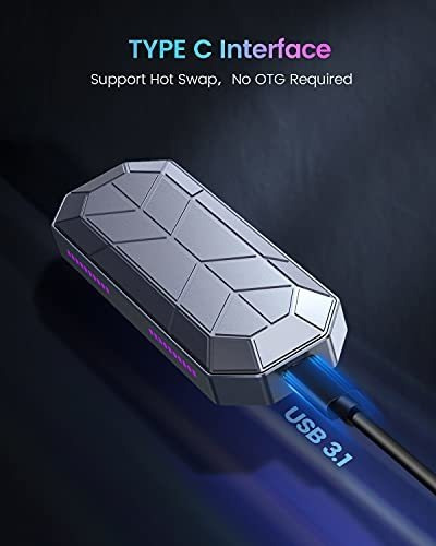 M.2 Rgb Nvme Ssd Estuche Usb 3.1 Gen2 10 Gbps Pci Key