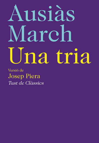 Una Tria. Ausias March (libro Original)