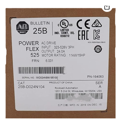 Allen Bradley 25b-d024n104 Power Flex 525 15hp
