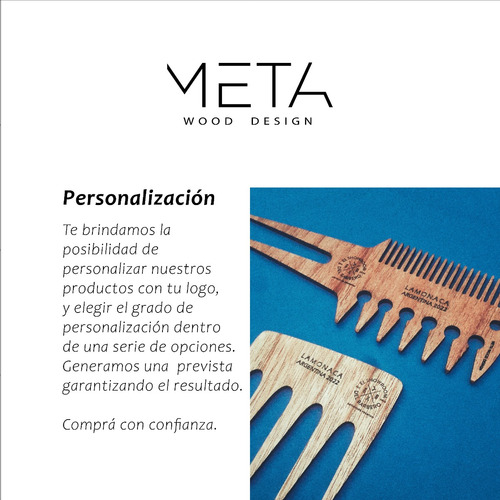 Peine Madera Antifrizz Rosae Para Rulos X 25 Unidades