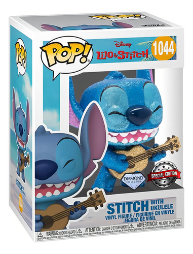 Funko Pop Disney Stitch With Ukulele Diamond #1044 Exclusive