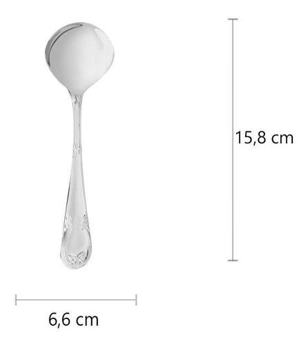 Imagem 2 de 3 de Concha Para Molho Regence Em Aço Inox Fracalanza