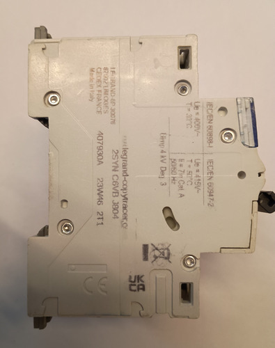 Interruptor Automatico 4p 25a Cruva C 10ka Ref 407930 Legran