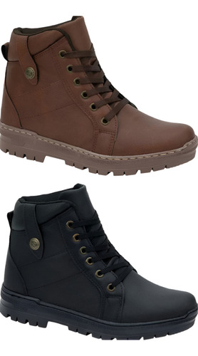 Botibes Kit 2 Pares Bota Hiker Suela Track Comodos
