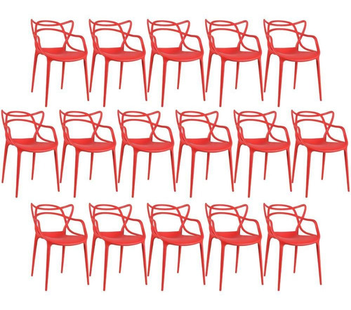 16 Cadeiras Allegra Cozinha Ana Maria Inmetro Colorida Cores Cor Da Estrutura Da Cadeira Vermelho