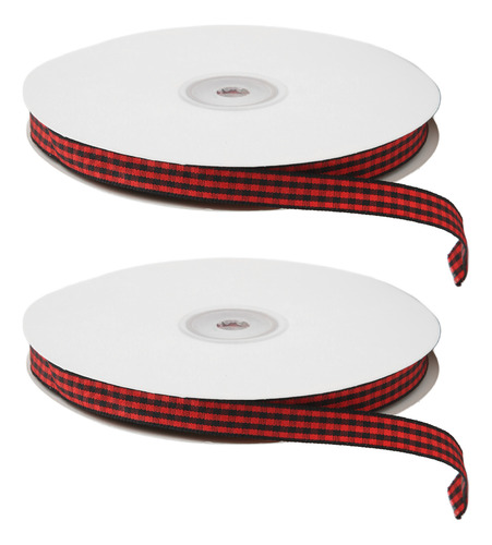 Cinta Roja Negra A Cuadros, Diseño De Celosía De 100 Yardas,