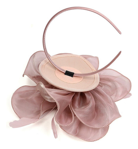 Diadema Con Sombrero De Fascinator De Flor Artificial