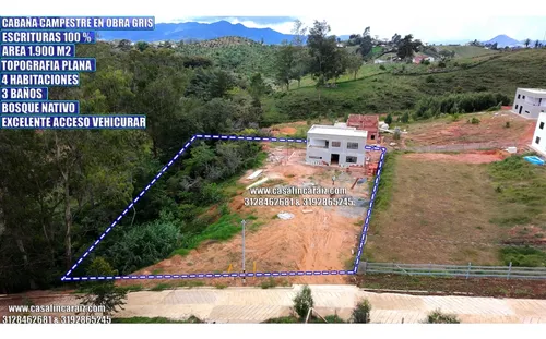 Finca Campestre En Obra Gris En Condominio En Marinilla 375millones