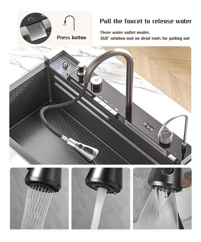 Combo Lavaplato Empotrado 80x45cm Fregadero Multifuncional