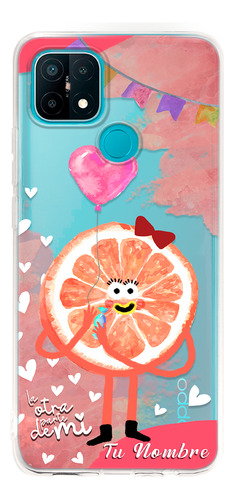 Funda Para Oppo De Parejas Media Naranja Nombre De Ella