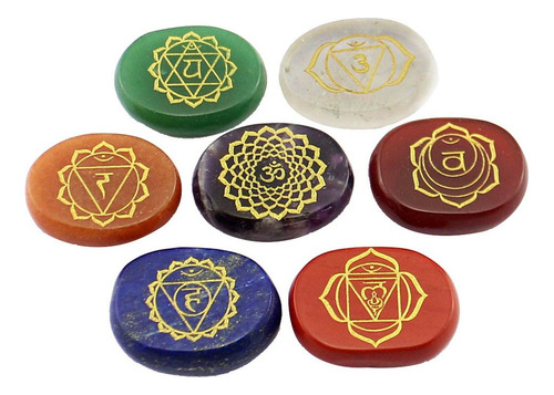 7 Peças De Pedras De Palma De Cristal De Energia Reiki