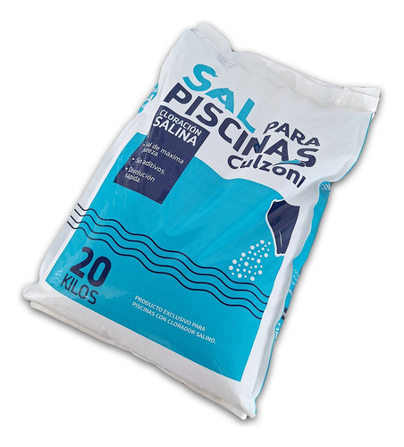 Sal Para Piscinas Piletas Con Clorador Salino En Bolsa 20 Kg