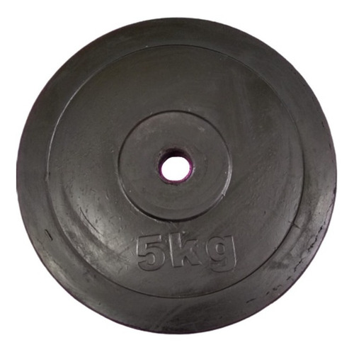 Imagen 1 de 1 de Discos De Pesas Recubierto Goma 5kg Barra Mancuerna 28 Mm