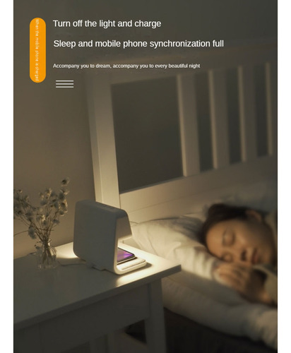 Despertador Con Carga Inalámbrica Y Luces Regulables Digti