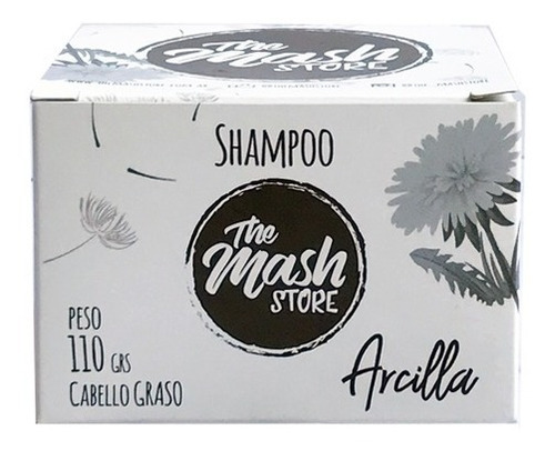 Shampoo Solido Natural Cabello Graso Arcilla The Mash Store