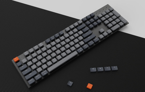 Imagen 9 de 9 de Teclado Mecanico Wireless Keychron K5 Rgb Qwerty Aluminio Brown Switch Hotswappable Distribución Ansi Inglés Us Low Profile Bluetooth Gamer Coder Pc Mac Tamaño Layout 100%