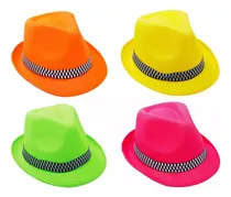 Comprar 3 Gorros Sombreros Tanguero   Fluor Fiesta Cumpleaños Bodas