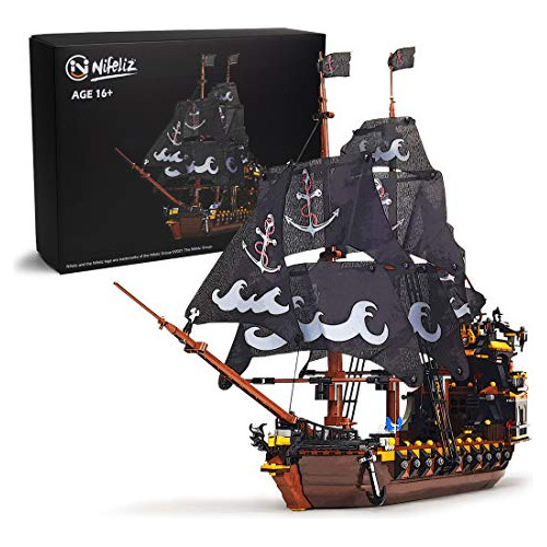 Kits De Bloques De Construcción Modelo De Barco Pirata Nifel