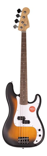 Bajo Squier Fender Debut Precision Sunburst + Rocker Music