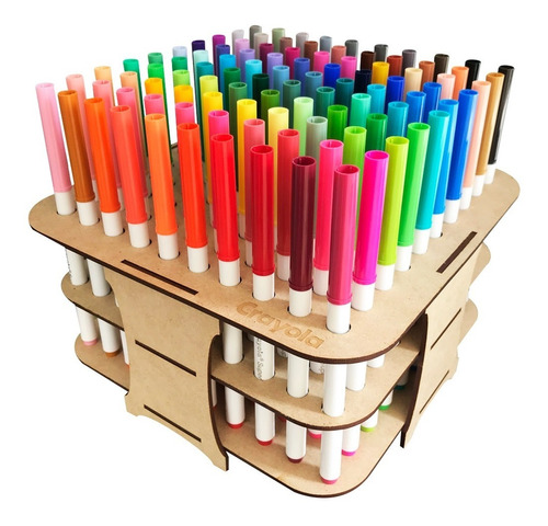 Portaplumones Grabado  Crayola Super Tips 100