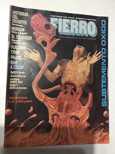 Revista Fierro 84 1991 Durañona Crist Juana Molina Nine (Usado)