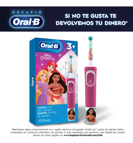 Cepillo De Dientes Eléctrico Oral-b Disney Princess Vitality